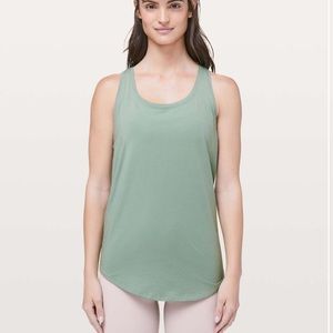 lululemon athletica Sage Green Racerback Tank Top